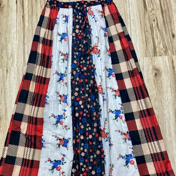 Anthropologie Let Me Be Contrast Maxi Skirt; NWT - Picture 3 of 3